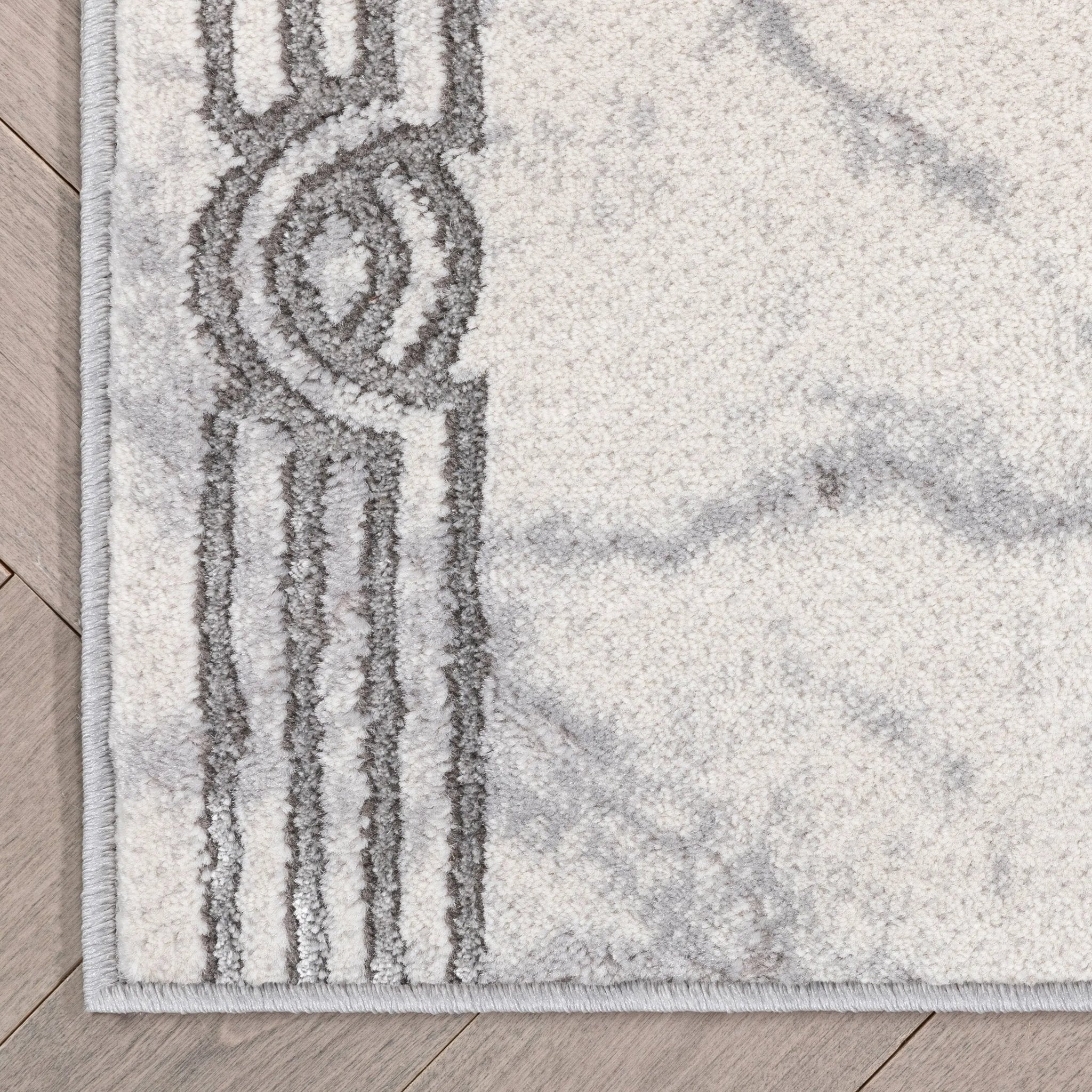 Custom Size Runner Huntington Retro Mosaic Marble Pattern Black Choose Your Width x Choose Your Length Hallway Runner Rug Well Woven