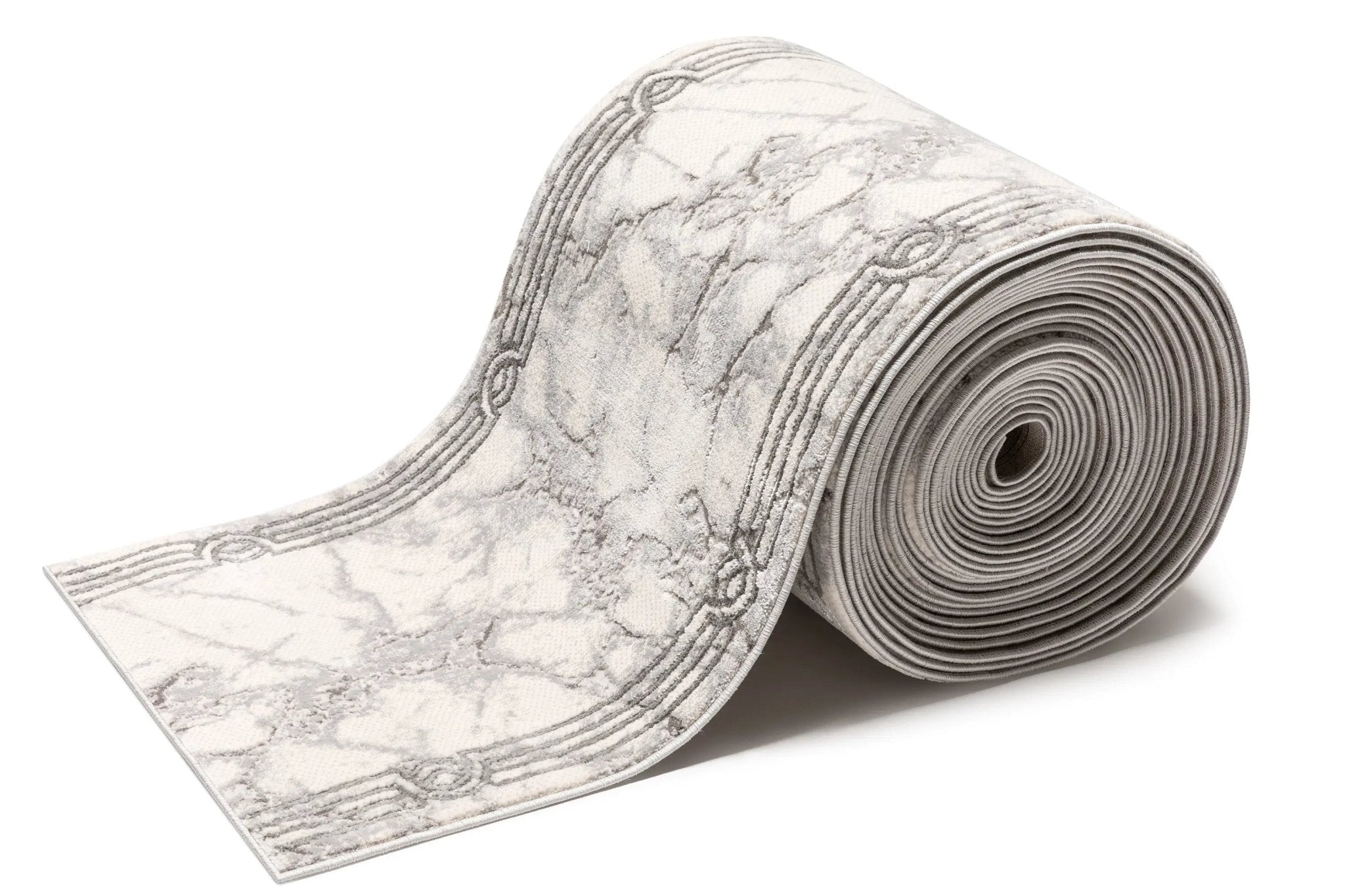 Custom Size Runner Huntington Retro Mosaic Marble Pattern Black Choose Your Width x Choose Your Length Hallway Runner Rug Well Woven