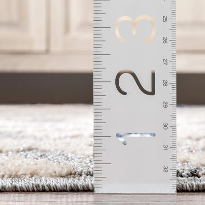 Custom Size Runner Ailey Moroccan Lattice Trellis Grey Choose Your Width x Choose Your Length Hallway Runner Rug Well Woven