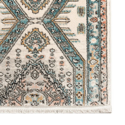 Julita Custom Size Runner Medallion Oriental Blue  Choose Your Width x Choose Your Length Hallway Runner Rug Well Woven