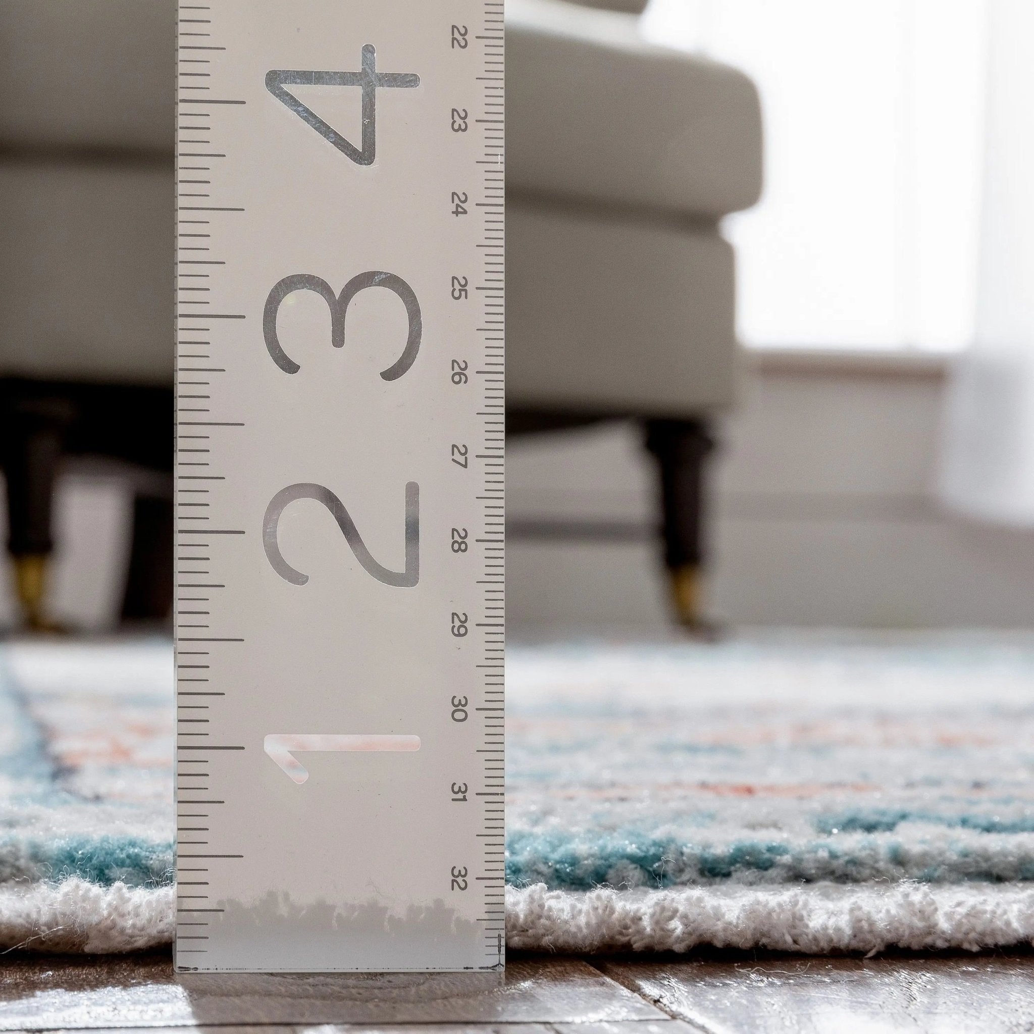 Manor Vintage Bohemian Medallion Oriental Blue Rug Well Woven