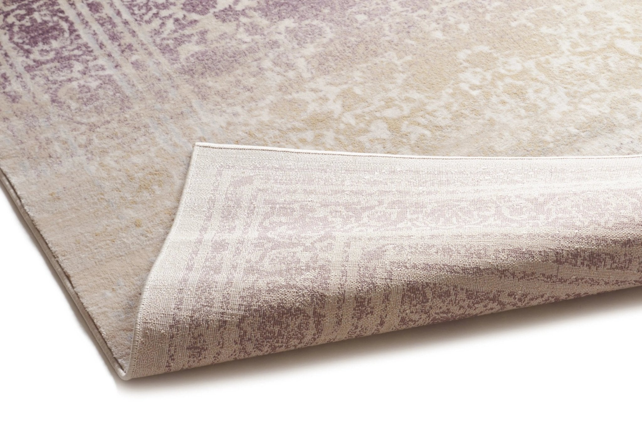 Melange Lavender Vintage Modern Rug Well Woven