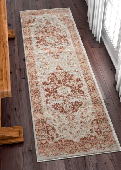 Maxwell Copper Vintage Modern Rug Well Woven
