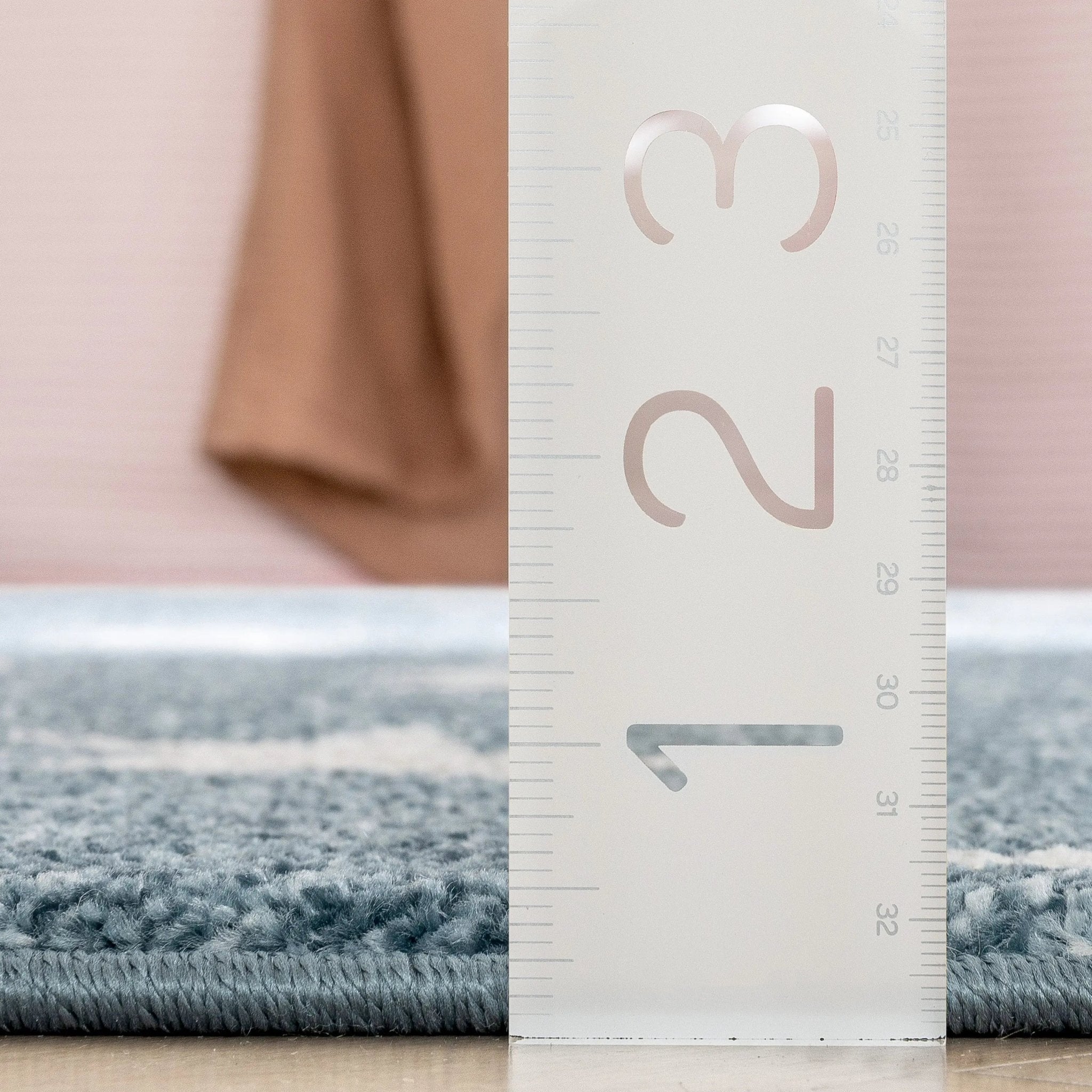 Stars Modern Geometric Blue Kids Rug Well Woven