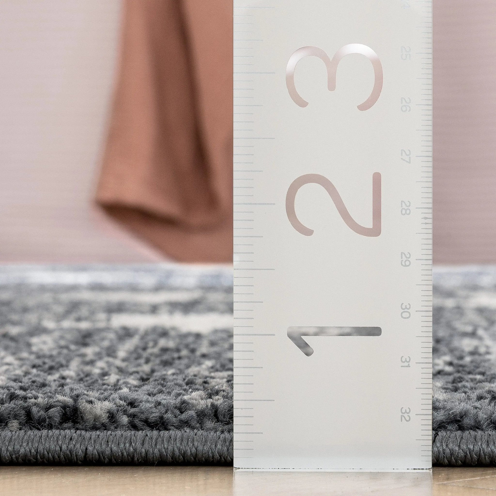 Stars Modern Geometric Grey Kids Rug Well Woven