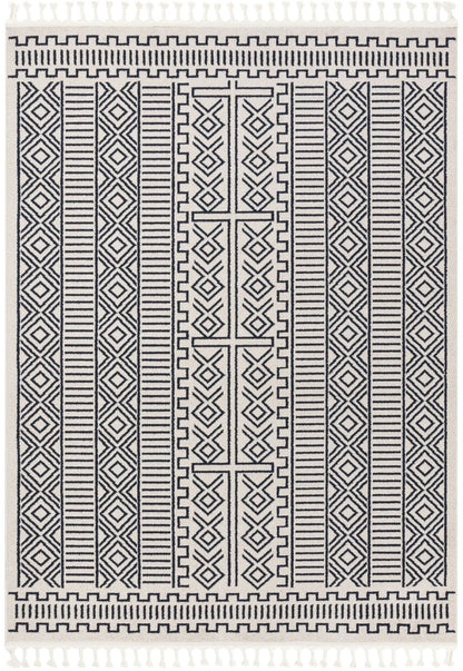 Dora Tribal Moroccan Geometric Dark Blue Kilim-Style Rug Well Woven