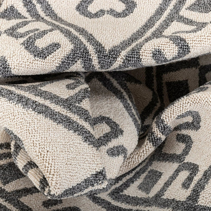 Tico Geometric Tribal Beige 5'3" x 7'3" Kilim-Style Rug Well Woven