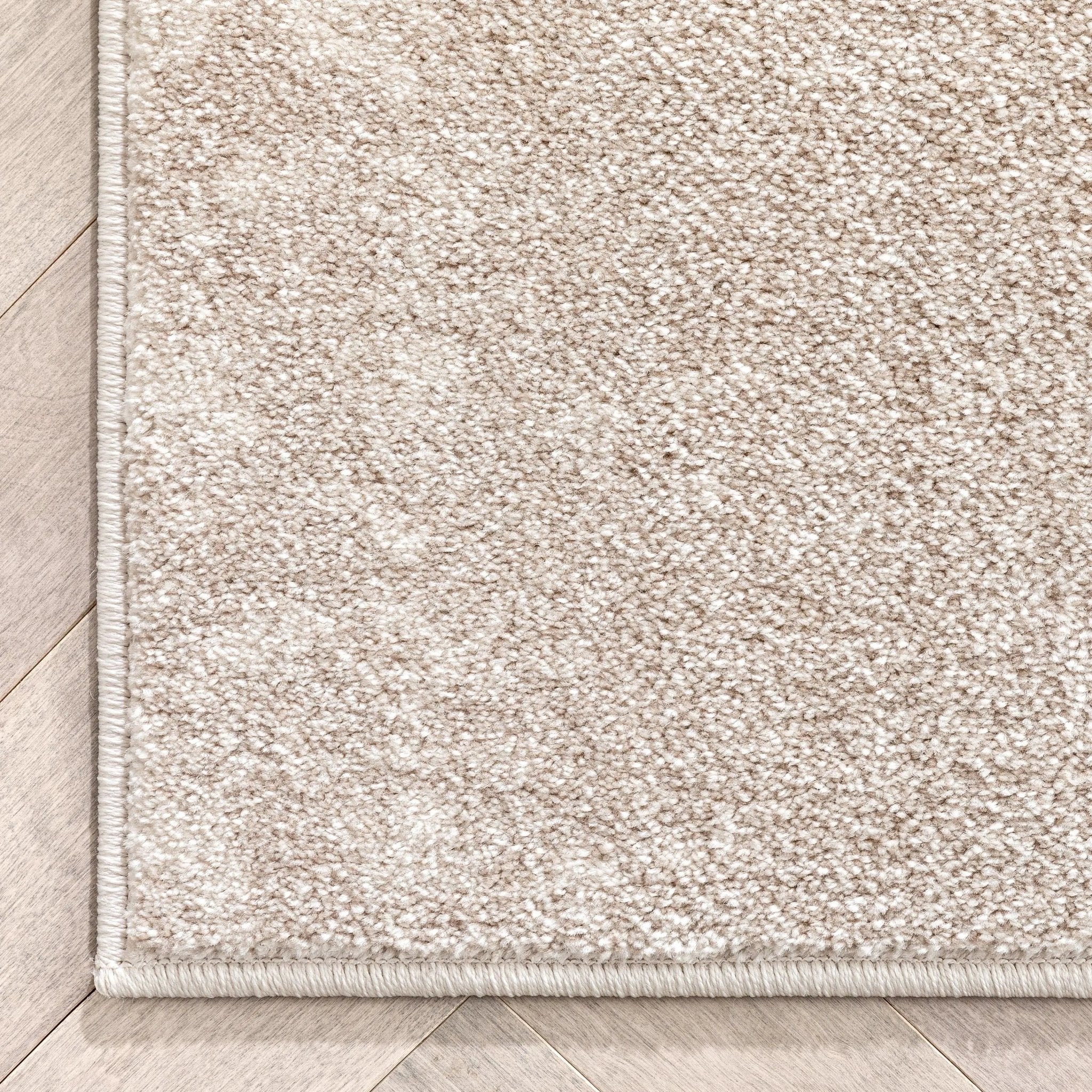 Myra Abstract Leaf Pattern Ivory Vintage Rug Well Woven