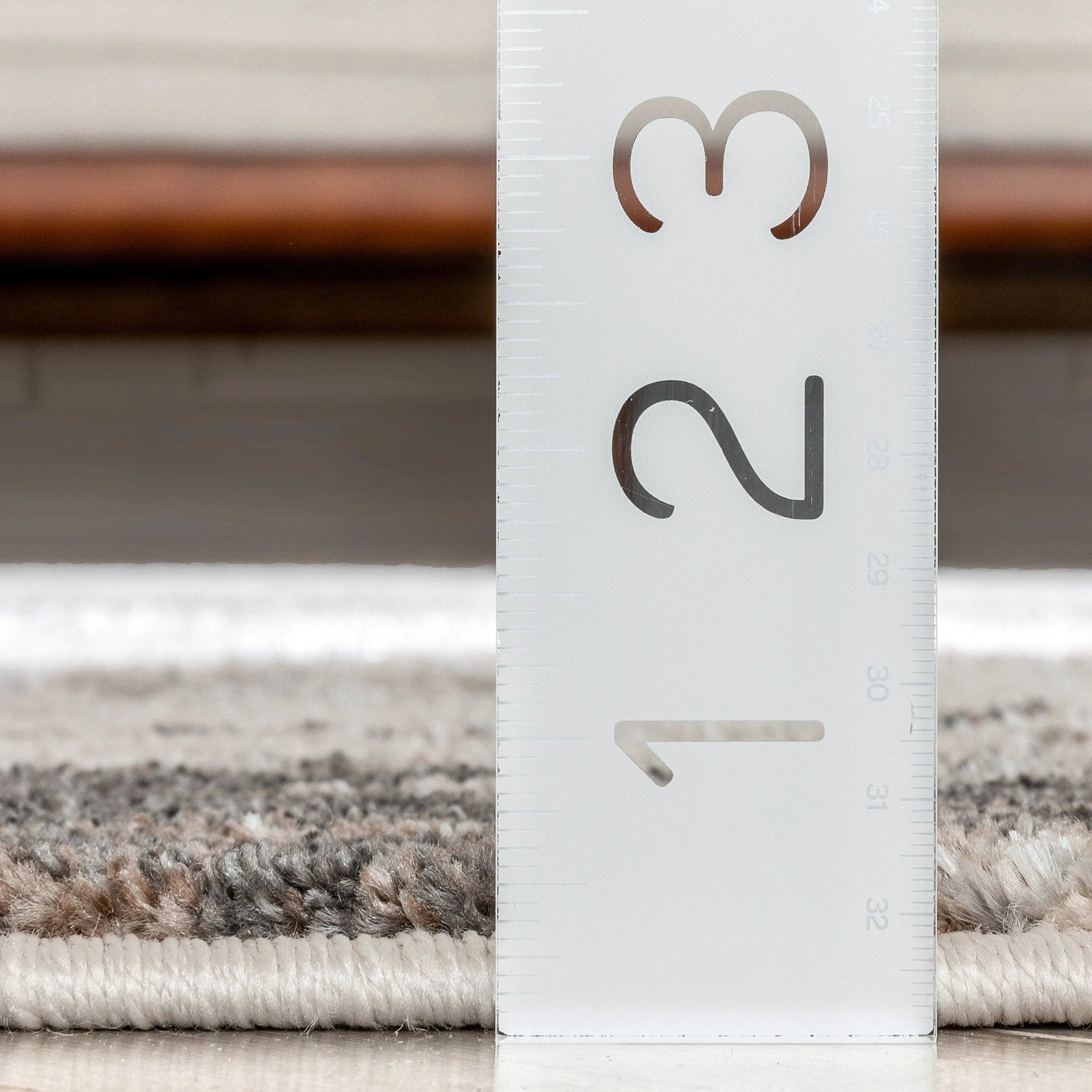 Francis Abstract Brushstroke Ivory Vintage Rug Well Woven