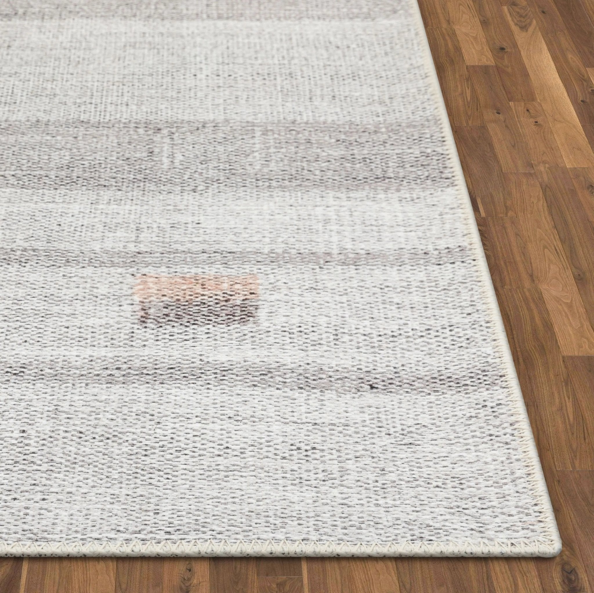 Argonne Machine Washable Vintage Southwestern Diamond Pattern Grey Flat-Weave Distressed Rug Well Woven