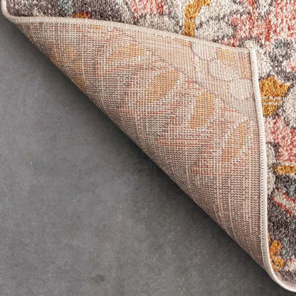 Gwendolyn Blush Bohemian Oriental Medallion Rug Well Woven