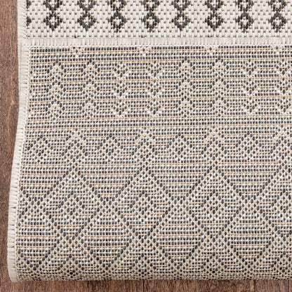 Custom Size Runner Nord Nordic Lattice Pattern Ivory 31 Inches Width  x Choose Your Length Hallway Indoor/Outdoor Runner Rug Well Woven