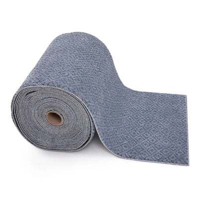 Custom Size Runner Pia Tribal Geometric Diamond Pattern Light Blue Choose Your Width x Choose Your Length Hallway Runner Rug Well Woven