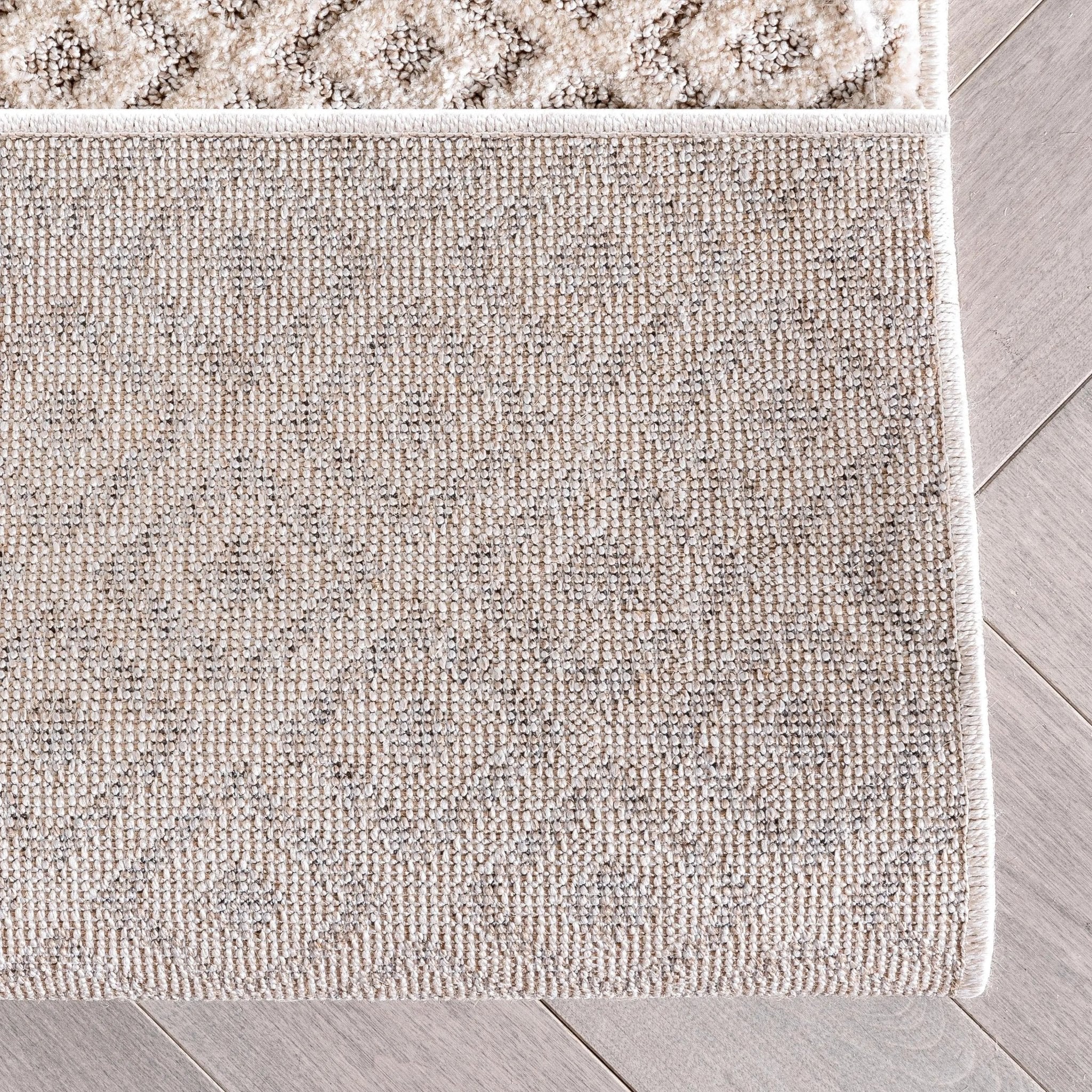 Custom Size Runner Pia Tribal Geometric Diamond Pattern Light Grey/Beige Choose Your Width x Choose Your Length Hallway Runner Rug Well Woven