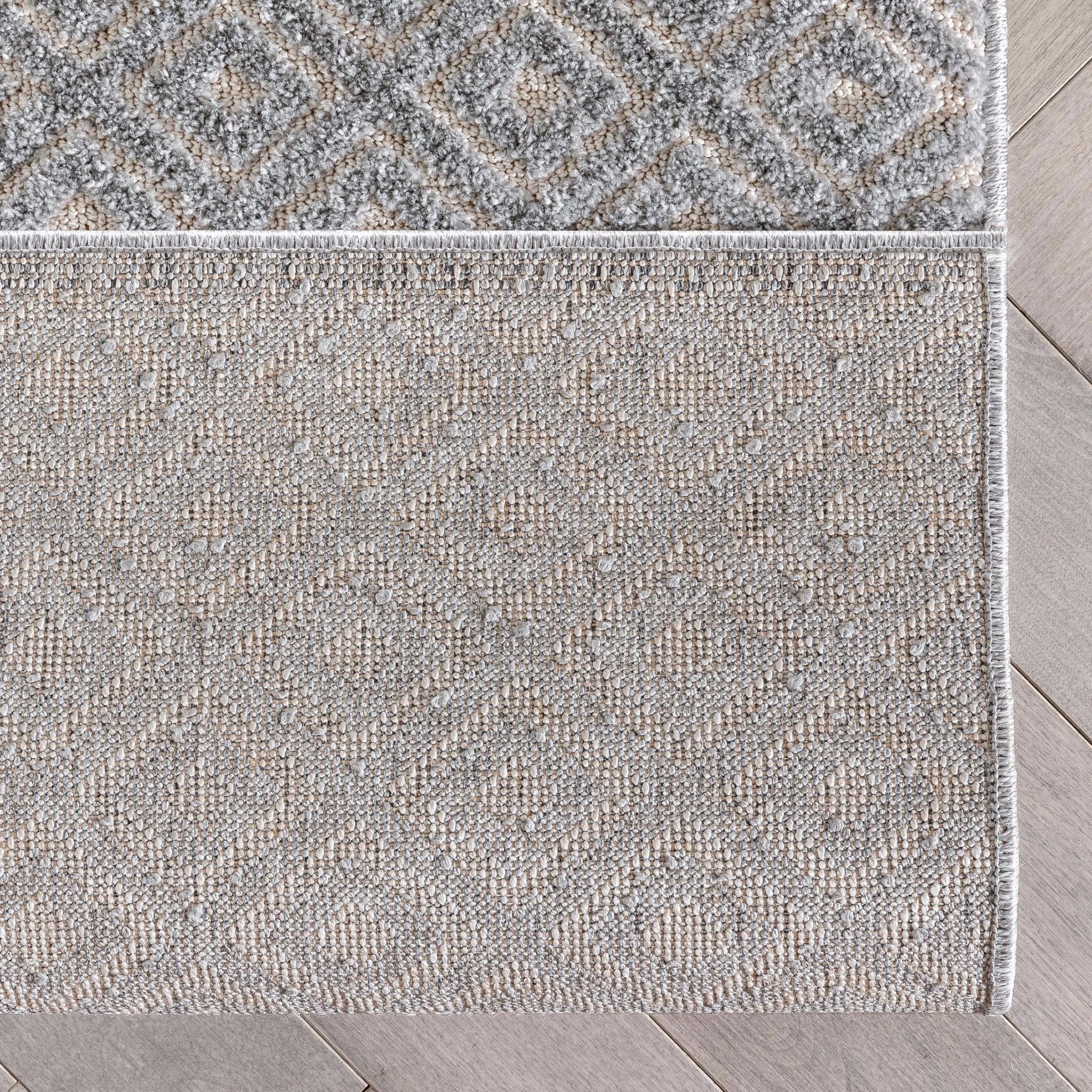 Custom Size Runner Pia Tribal Geometric Diamond Pattern Grey Choose Your Width x Choose Your Length Hallway Runner Rug Well Woven