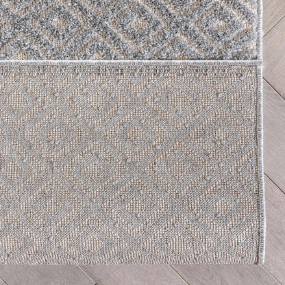 Custom Size Runner Pia Tribal Geometric Diamond Pattern Grey Choose Your Width x Choose Your Length Hallway Runner Rug Well Woven