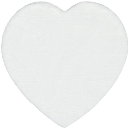 Crest Modern Glam Faux Fur Plush White Shag Rug Well Woven