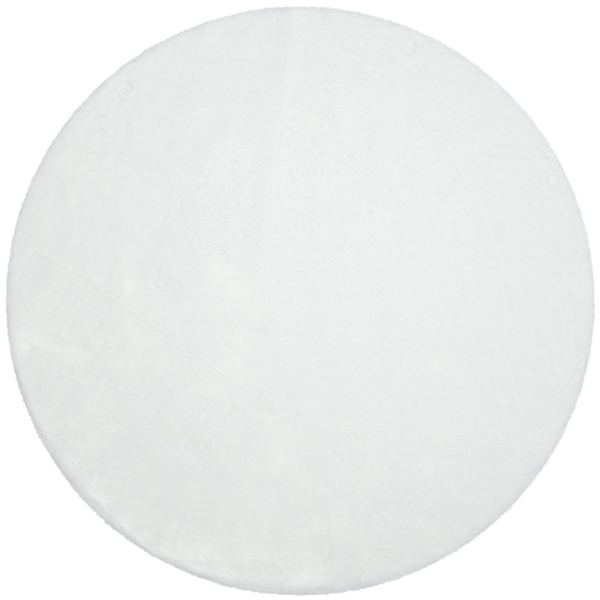 Crest Modern Glam Faux Fur Plush White Shag Rug Well Woven