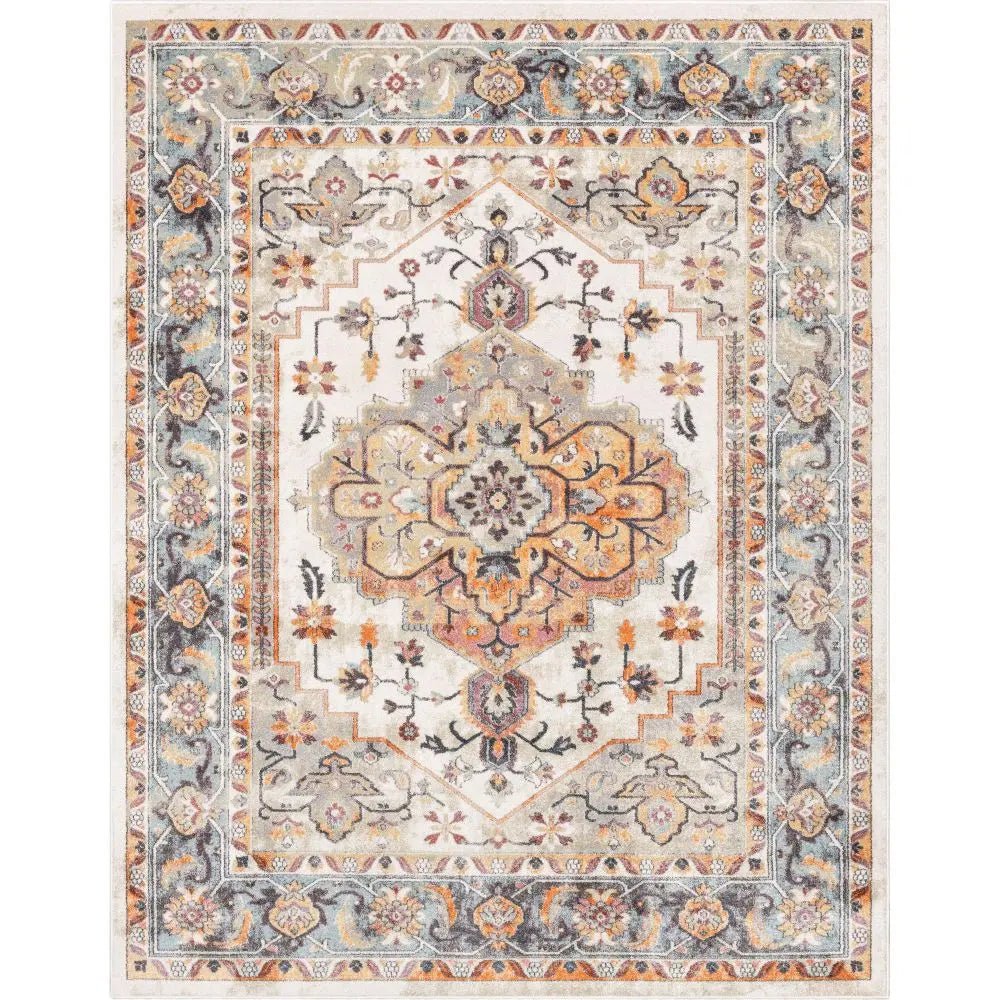 Carno Bohemian Eclectic Persian Beige Rug Well Woven