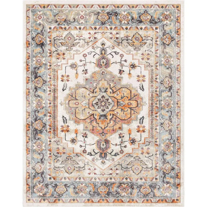 Carno Bohemian Eclectic Persian Beige Rug Well Woven