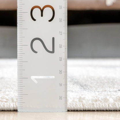 Custom Size Runner Parallel Tribal Diamond Pattern Ivory Grey 27 Inch Wide x Choose Your Length Hallway Runner Rug Well Woven