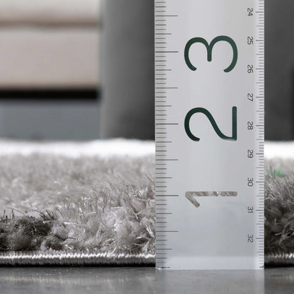 Venice Blush Modern Geometric 3D Textured Shag Rug Well Woven