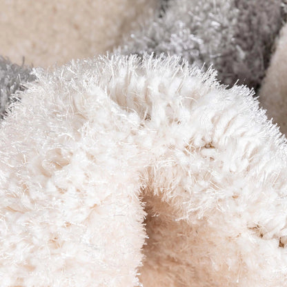 Venice Blush Modern Geometric 3D Textured Shag Rug Well Woven