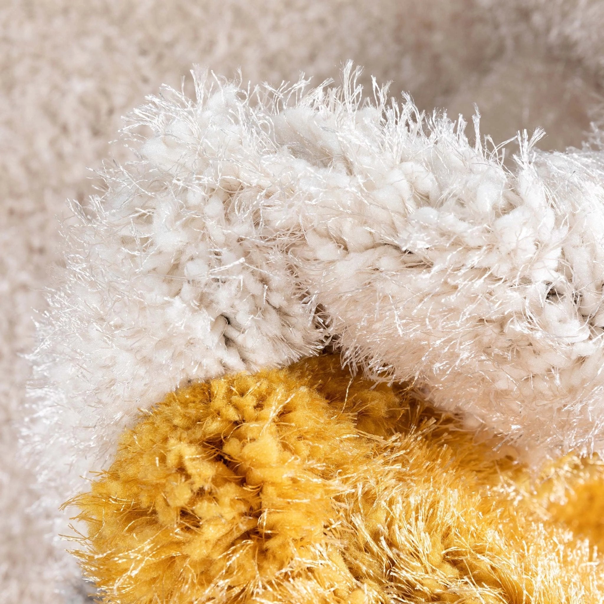 Escondido Yellow Modern Geometric 3D Textured Shag Rug By Chill Rugs Well Woven