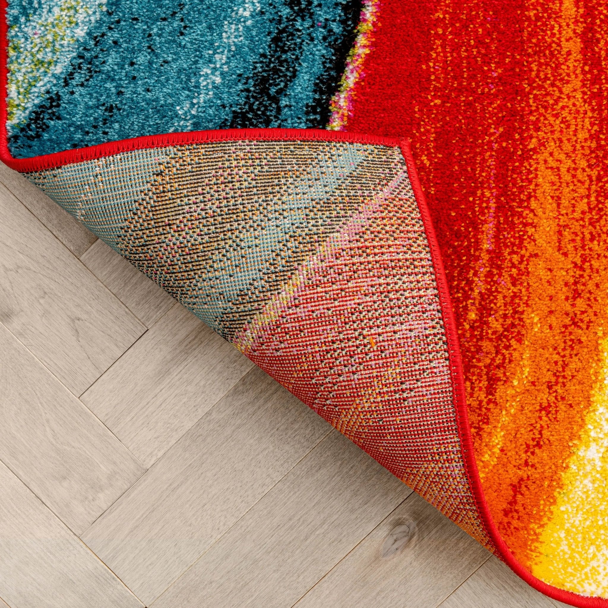 Pleasure Multi Modern Bright Rug Well Woven