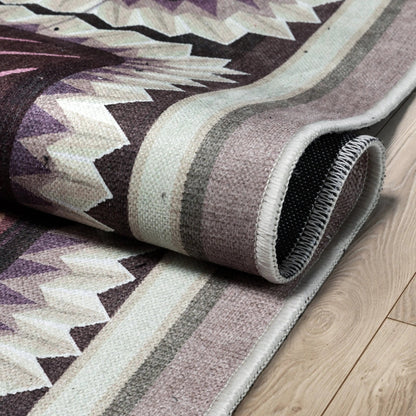 Chocolate Box Novelty Brown Flat-Weave Rug Well Woven