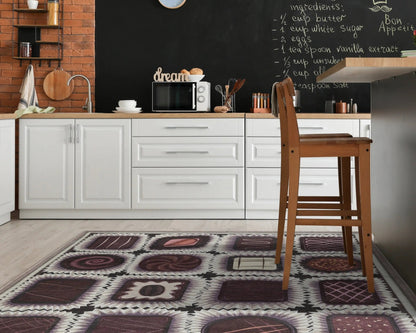 Chocolate Box Novelty Brown Flat-Weave Rug Well Woven