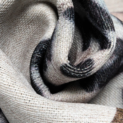 White Sprinkles Donut Novelty Ivory Black Flat-Weave Rug Well Woven