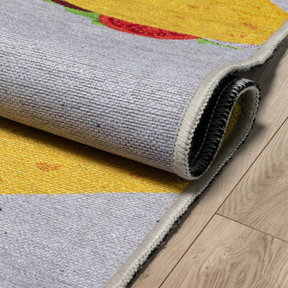 Multi Tacos Novelty Multi Pink Flat-Weave Rug Well Woven