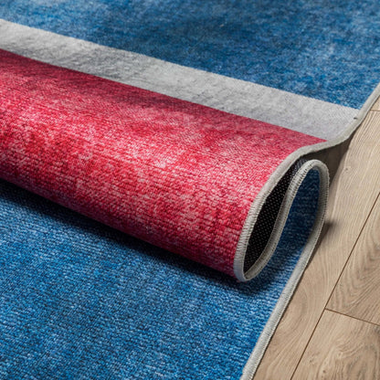 Apollo British Flag Red Blue White Novelty Flat-Weave Rug Well Woven