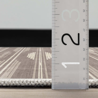 Bismarck Tribal Moroccan Beige Flat-Weave Rug Well Woven