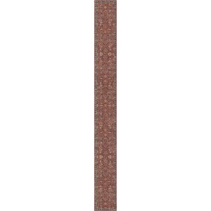 Liana Vintage Oriental Red Flat-Weave Rug Well Woven