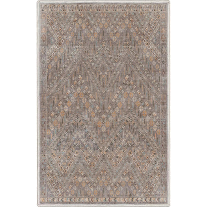 Anya Vintage Tribal Chevron Grey Flat-Weave Rug Well Woven