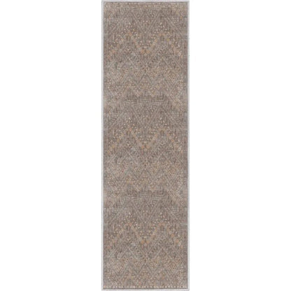 Anya Vintage Tribal Chevron Grey Flat-Weave Rug Well Woven