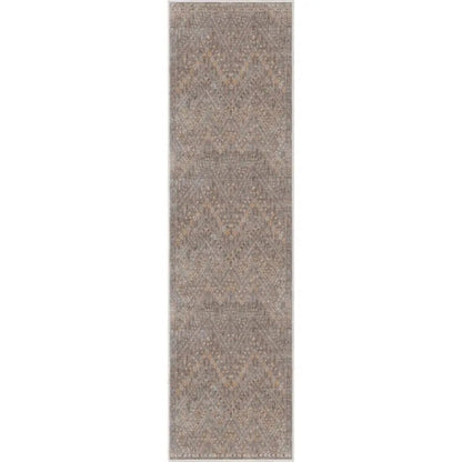Anya Vintage Tribal Chevron Grey Flat-Weave Rug Well Woven