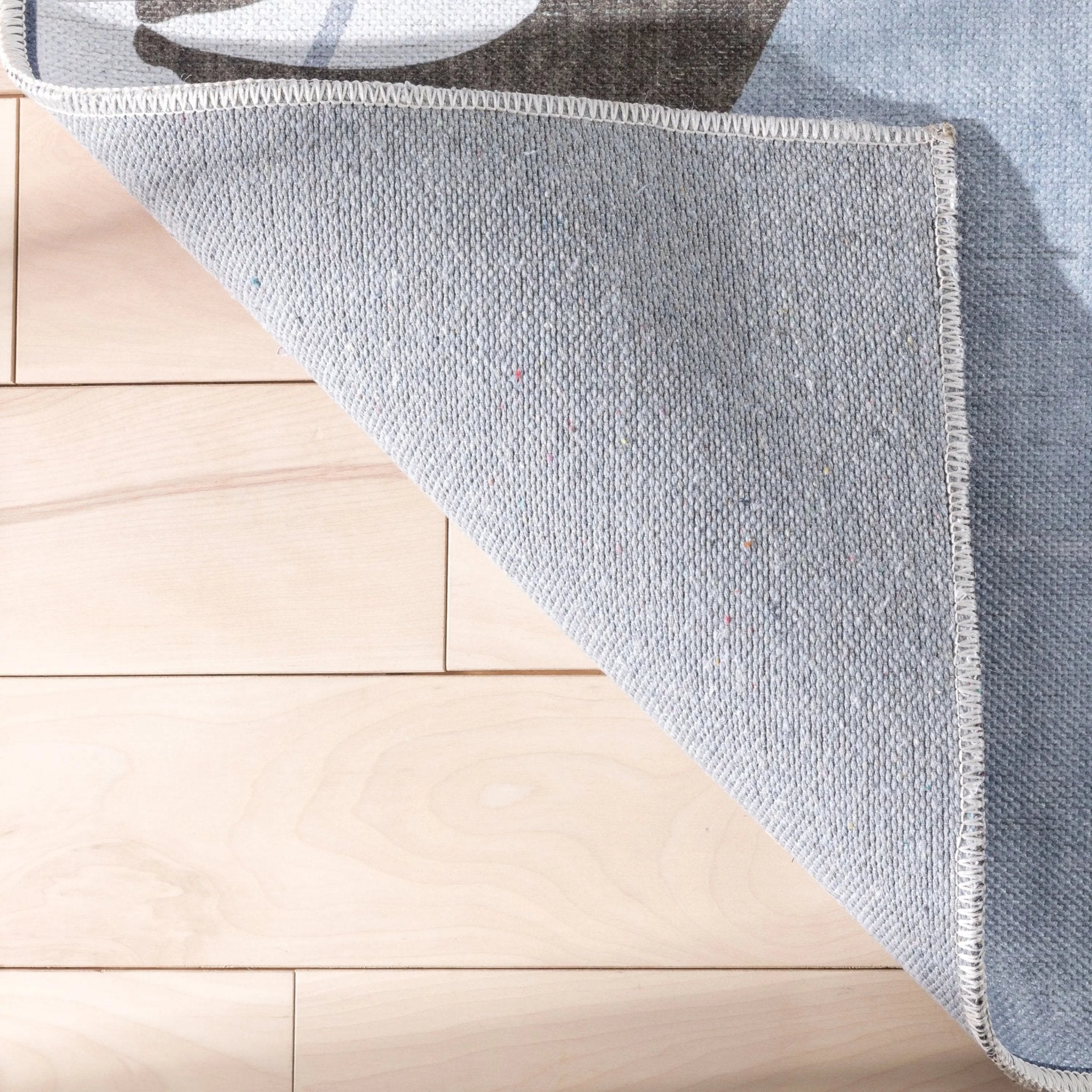 Safari Modern Grey Kids Flat-Weave Rug Well Woven