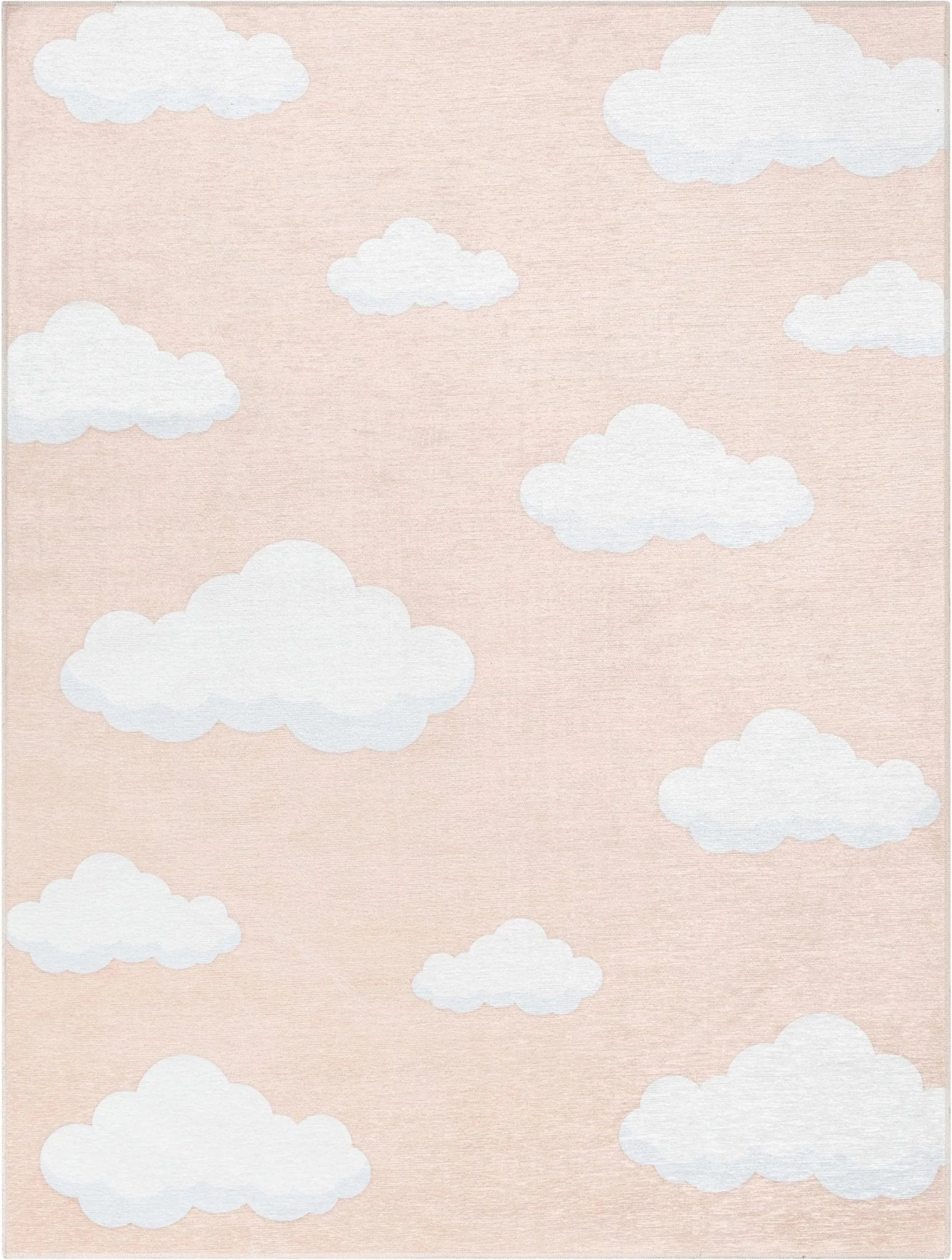 Cloud 9 Modern Coral Kids Flat-Weave Rug Well Woven