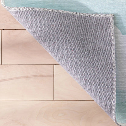 Cloud 9 Modern Mint Kids Flat-Weave Rug Well Woven