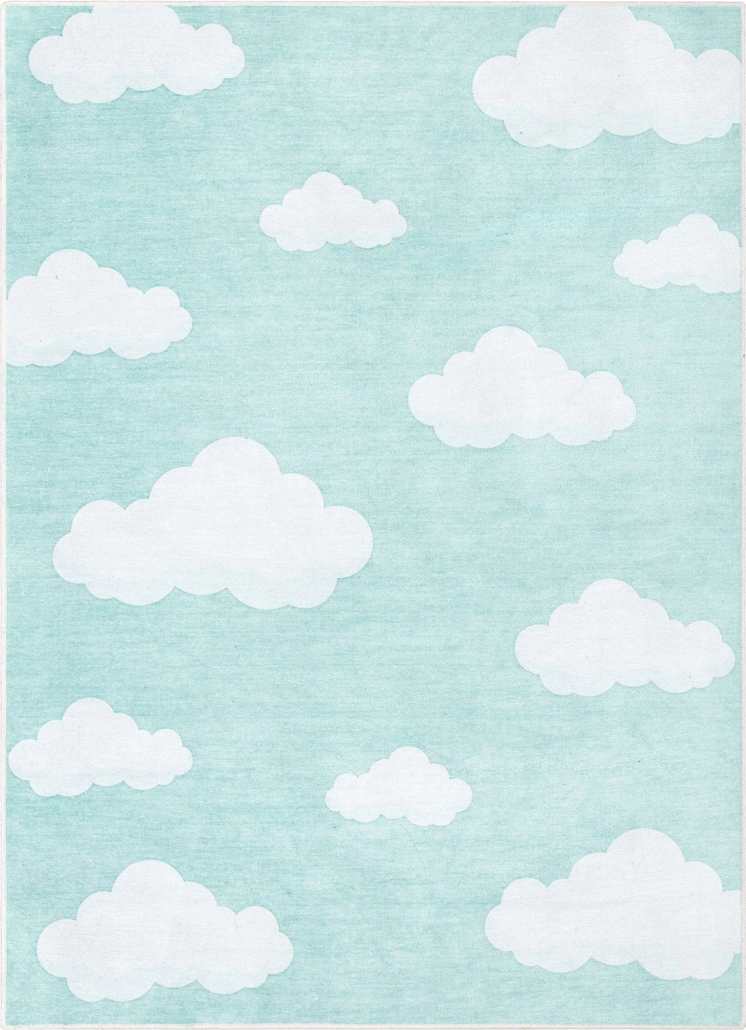 Cloud 9 Modern Mint Kids Flat-Weave Rug Well Woven