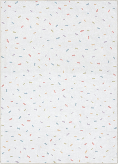 Sprinkles Modern Multi Color Area Flat-Weave Rug Well Woven