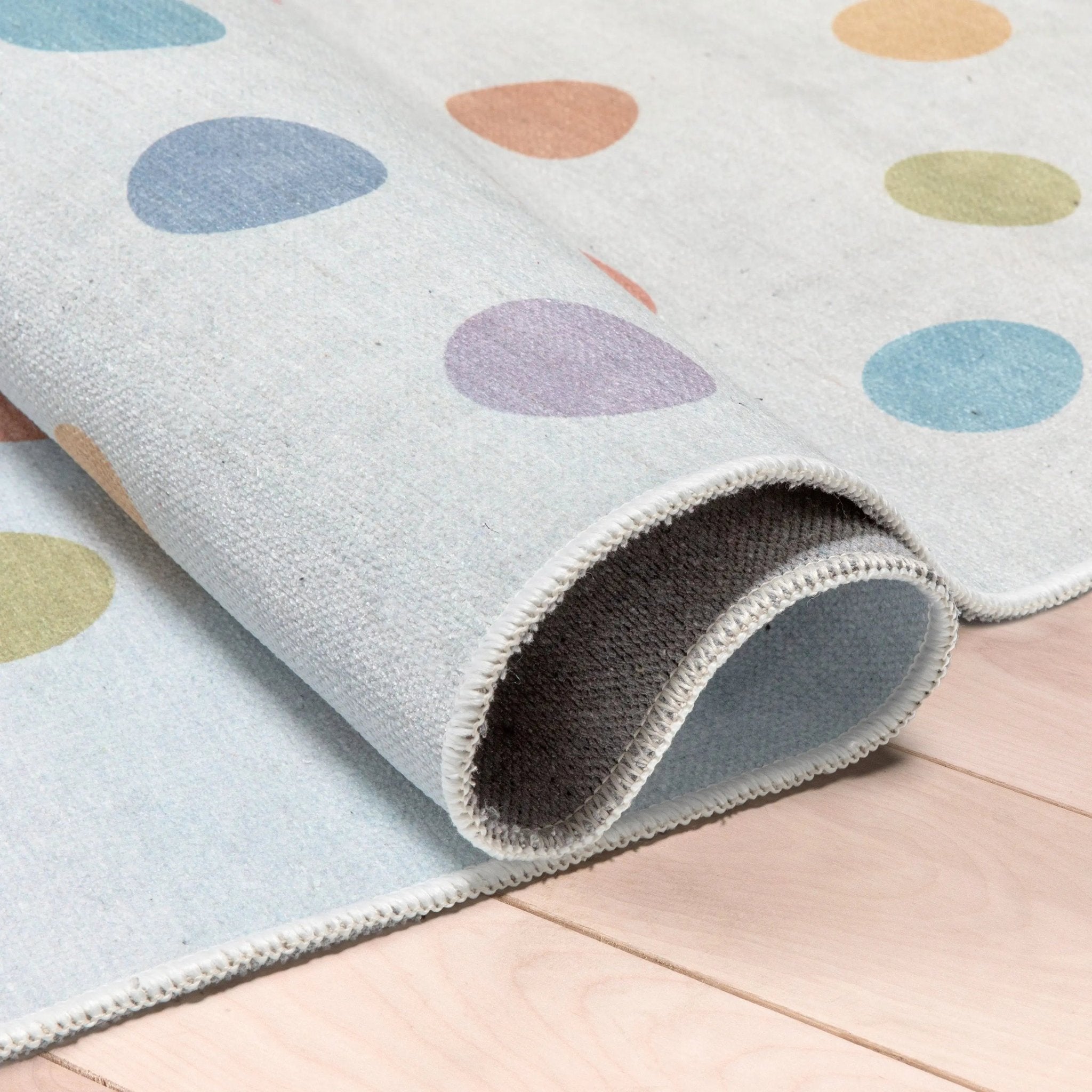 Multi Dot Modern Multi Color Area Flat-Weave Rug Well Woven