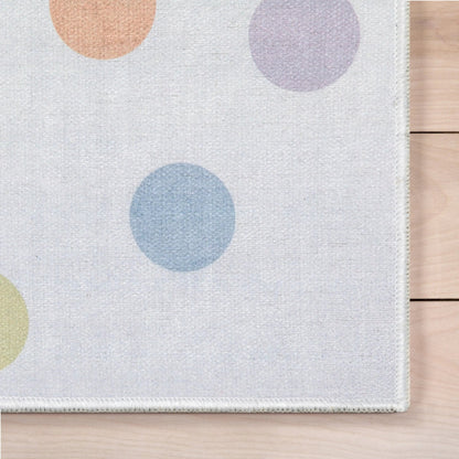 Multi Dot Modern Multi Color Area Flat-Weave Rug Well Woven