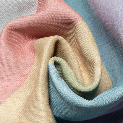 Rainbow Modern Multi Color Area Flat-Weave Rug Well Woven