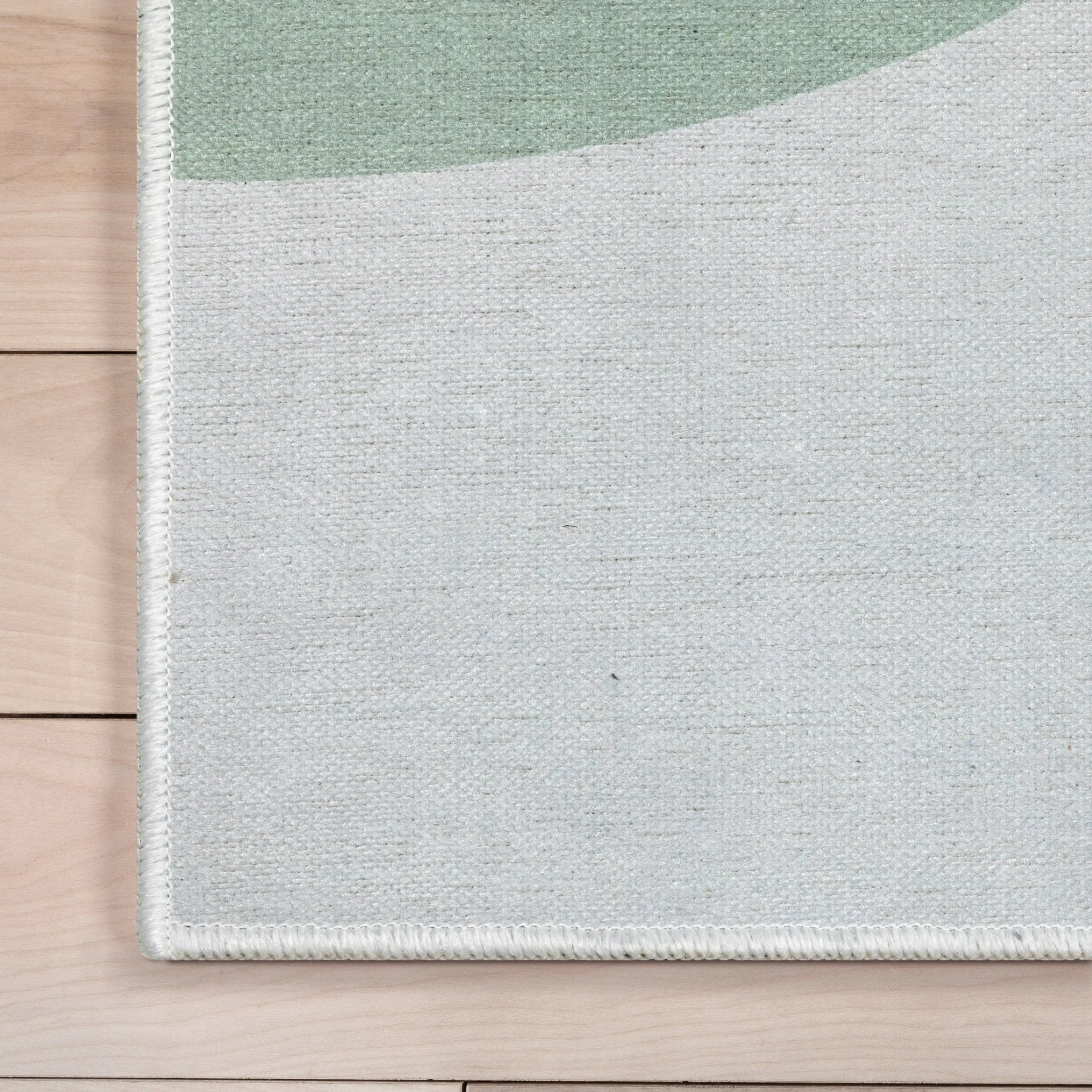 Curved Rainbow Modern Multi Color Area Flat-Weave Rug Well Woven