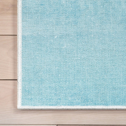 Nightfall Modern Blue Area Flat-Weave Rug Well Woven