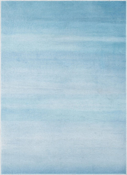 Nightfall Modern Blue Area Flat-Weave Rug Well Woven